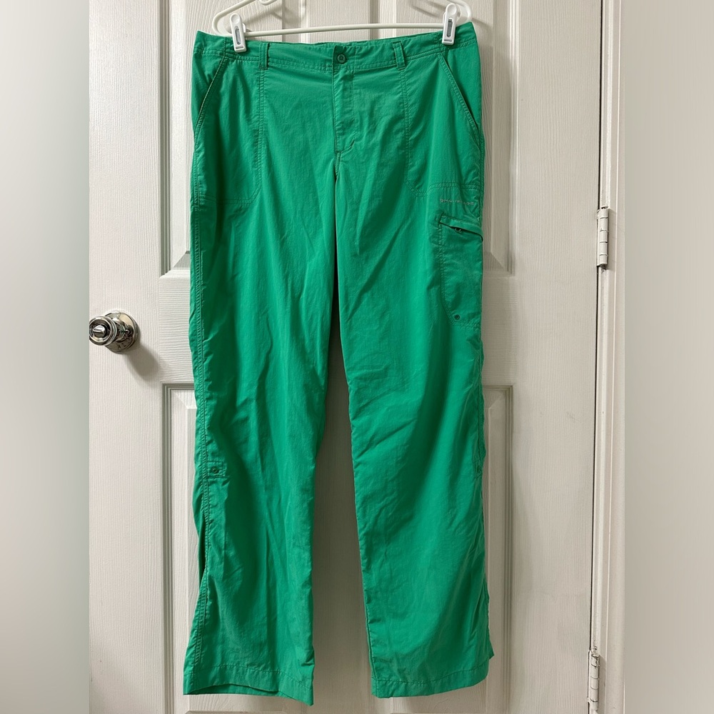 Columbia Women’s PFG Aruba Roll-Up Pants, Winter Green, 14
